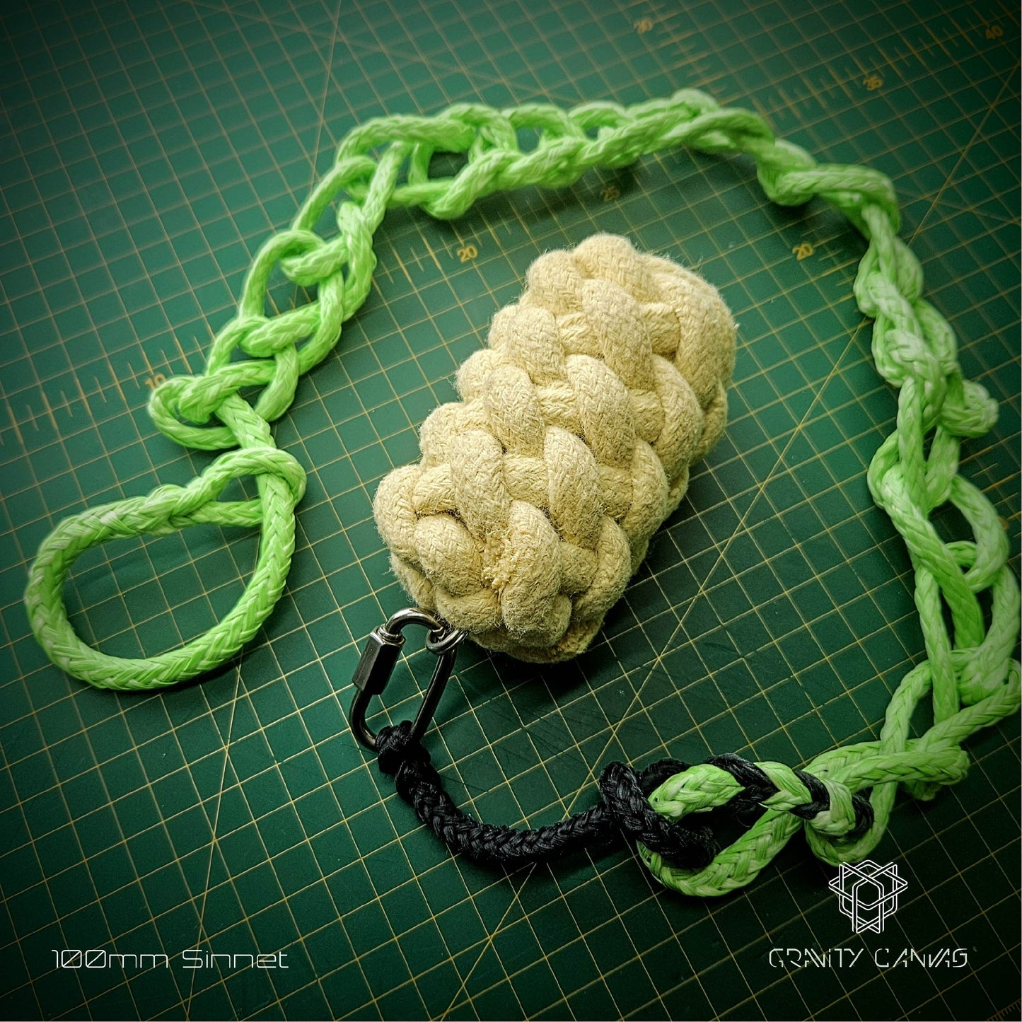 100mm sinnet isis knot fire poi rope dart puppy hammer oxbow head