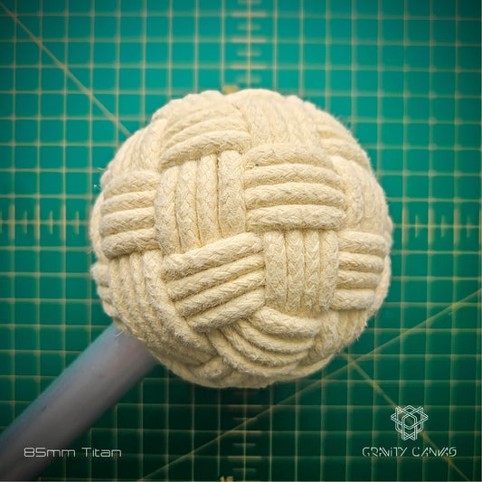 85mm globe knot carbon fire contact staff stave