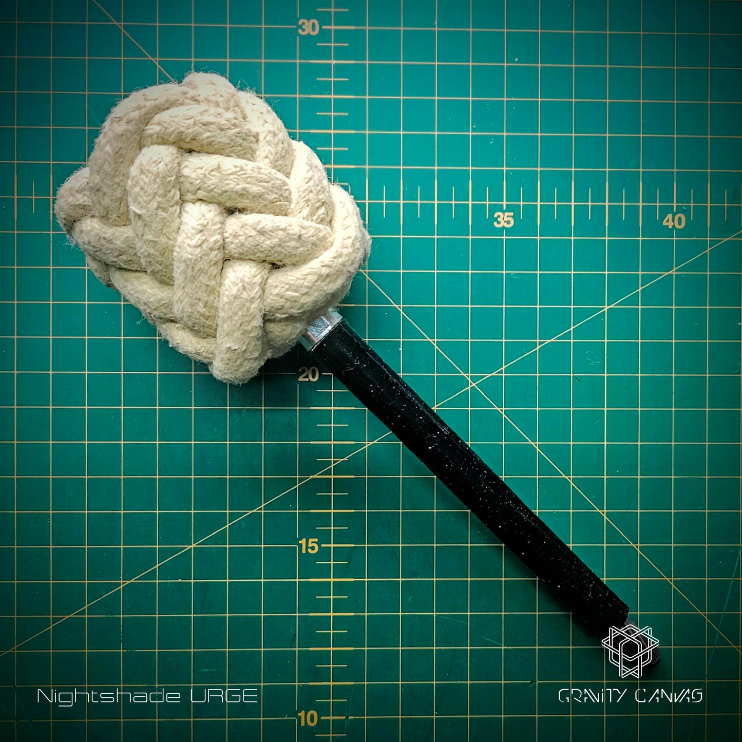 Rope wick Herring bone cylindrical dragon staff spoke