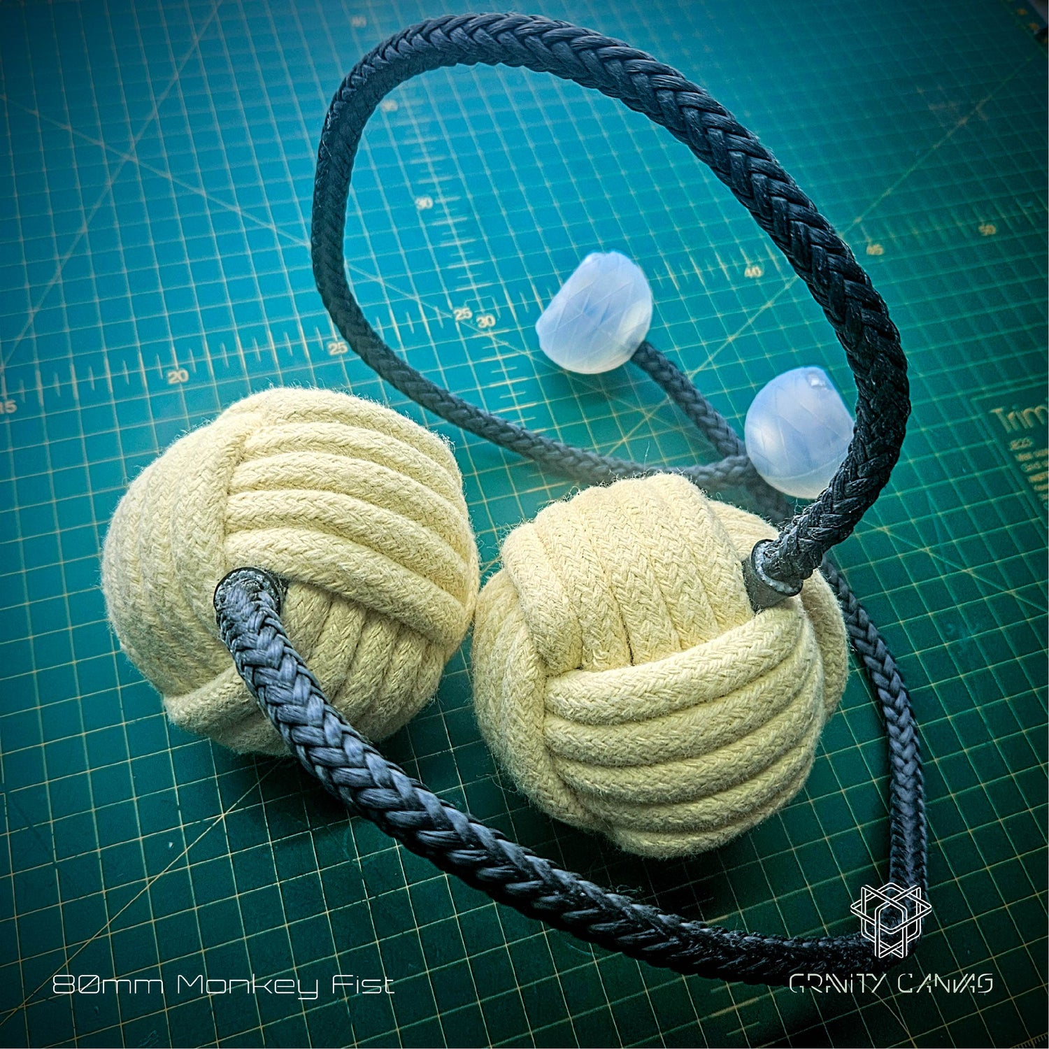 80mm monkey fist Globe knot fire poi rope dart puppy hammer oxbow head