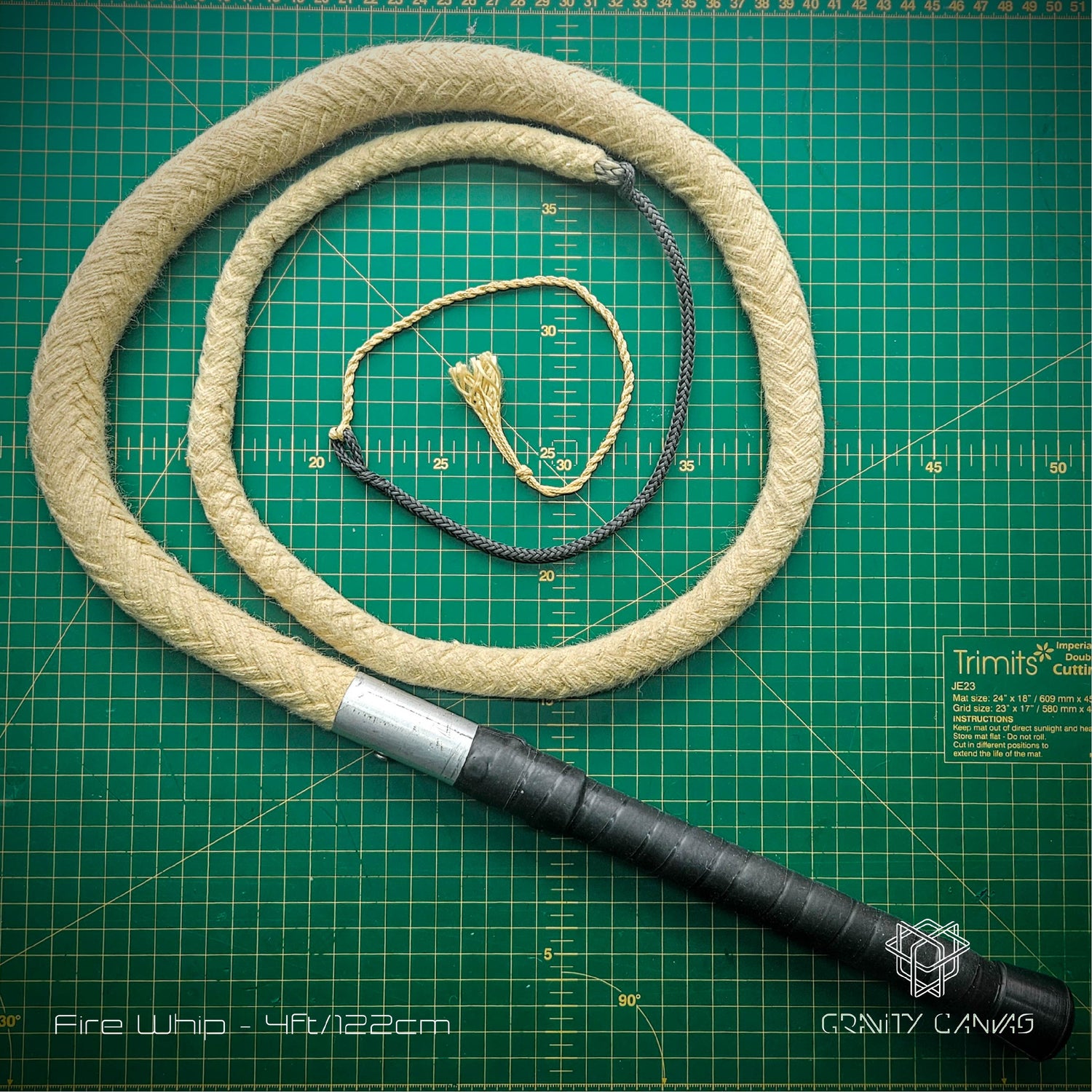 16 plait braided fire bull whip